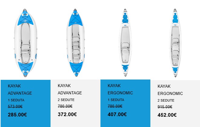Promozione Kayak